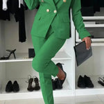 ELENORE | DOUBLE-BREASTED BLAZER SUIT