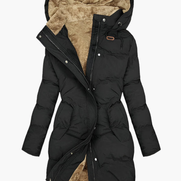 ARTEMIS | ELEGANT QUILTED HOODED COAT