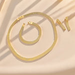 REFINED LONG NECKLACE, BRACELET & EARRINGS SET