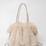 Charlotte - Versatile Plush Velvet Shoulder Tote Bag