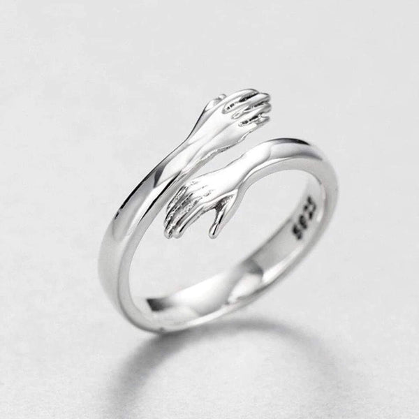 Petra – Anello regolabile in argento “Cuddle”