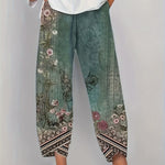 BRIELLE | BOTANICAL WIDE-LEG TROUSERS