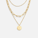 Carolin – Multilayer Necklace with Round Pendant