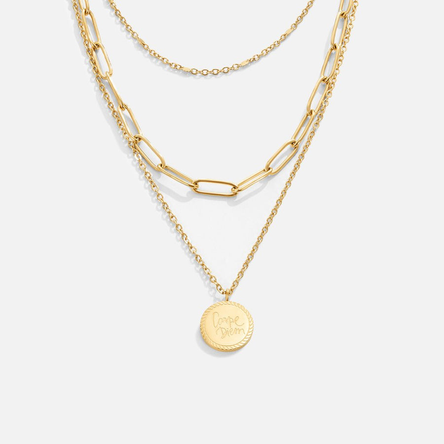 Carolin – Multilayer Necklace with Round Pendant