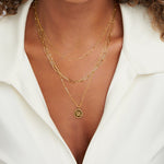 Carolin – Multilayer Necklace with Round Pendant