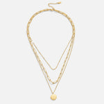 Carolin – Multilayer Necklace with Round Pendant