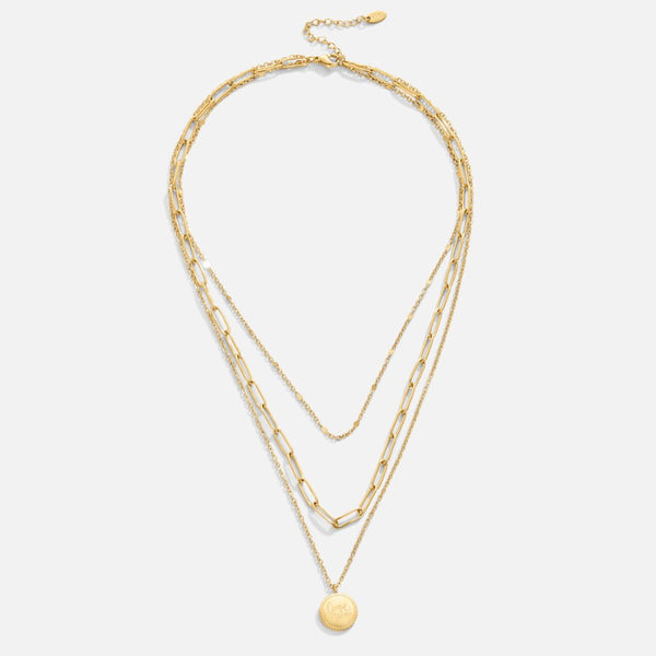 Carolin – Multilayer Necklace with Round Pendant
