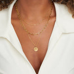 Carolin – Multilayer Necklace with Round Pendant