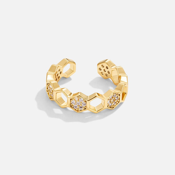 Friederike – Anello in oro con accento di perla
