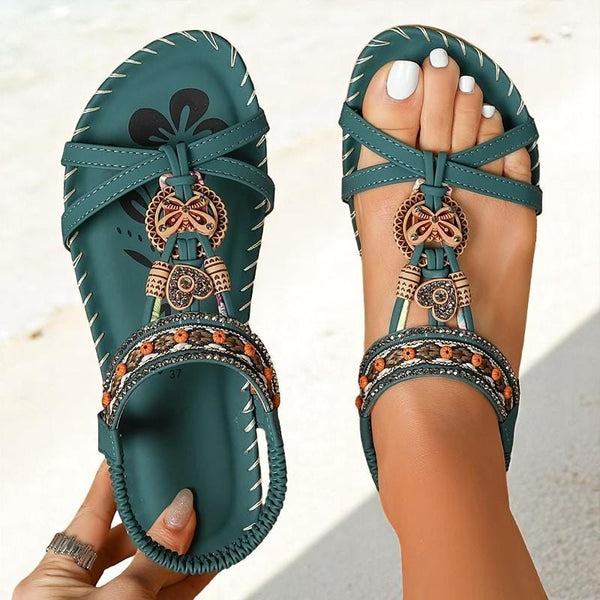 Allegra - Embellished Gladiator Sandals