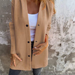 VIONNE | HOODIE JACKET WITH BUTTONS
