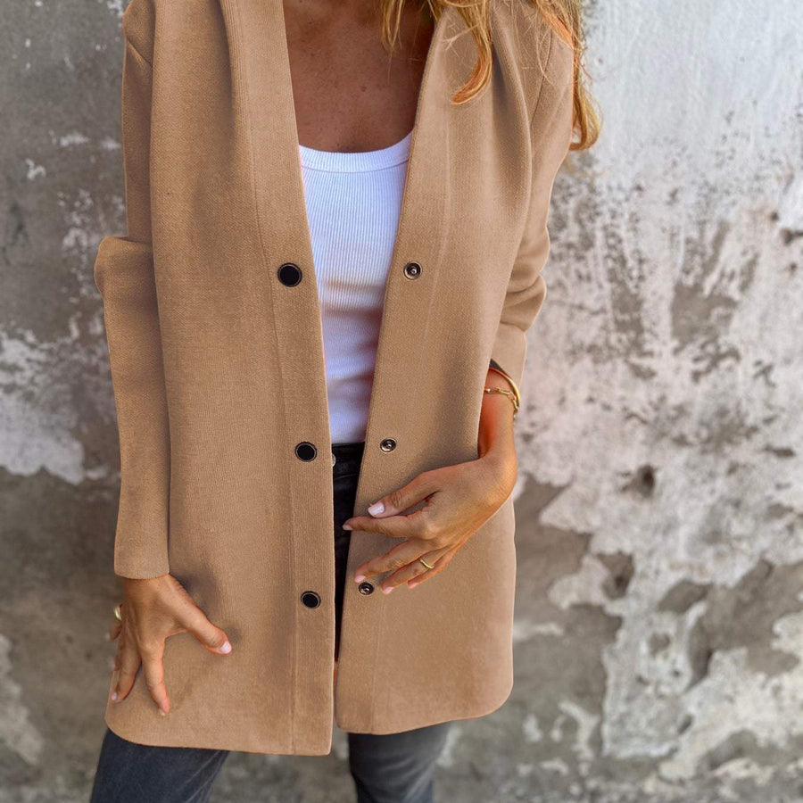 VIONNE | HOODIE JACKET WITH BUTTONS