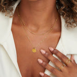 Jane - Overlapping plate necklace