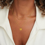 Jane - Overlapping plate necklace
