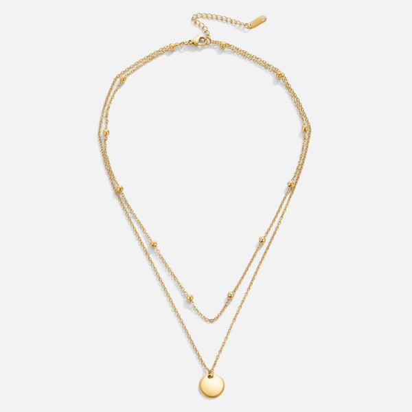 Jane - Overlapping plate necklace