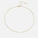 Sabina – Delicate gold choker with mini pearls