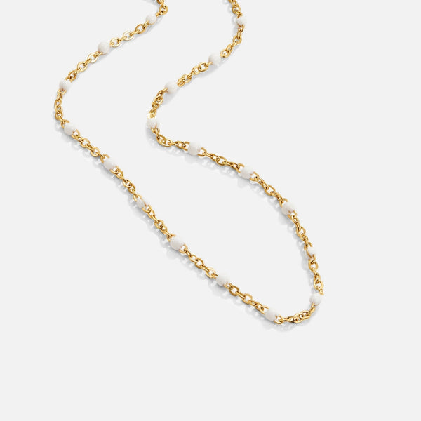 Sabina – Delicate gold choker with mini pearls