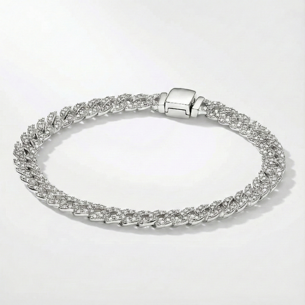 Mathew - Cuban bracelet with moissanite