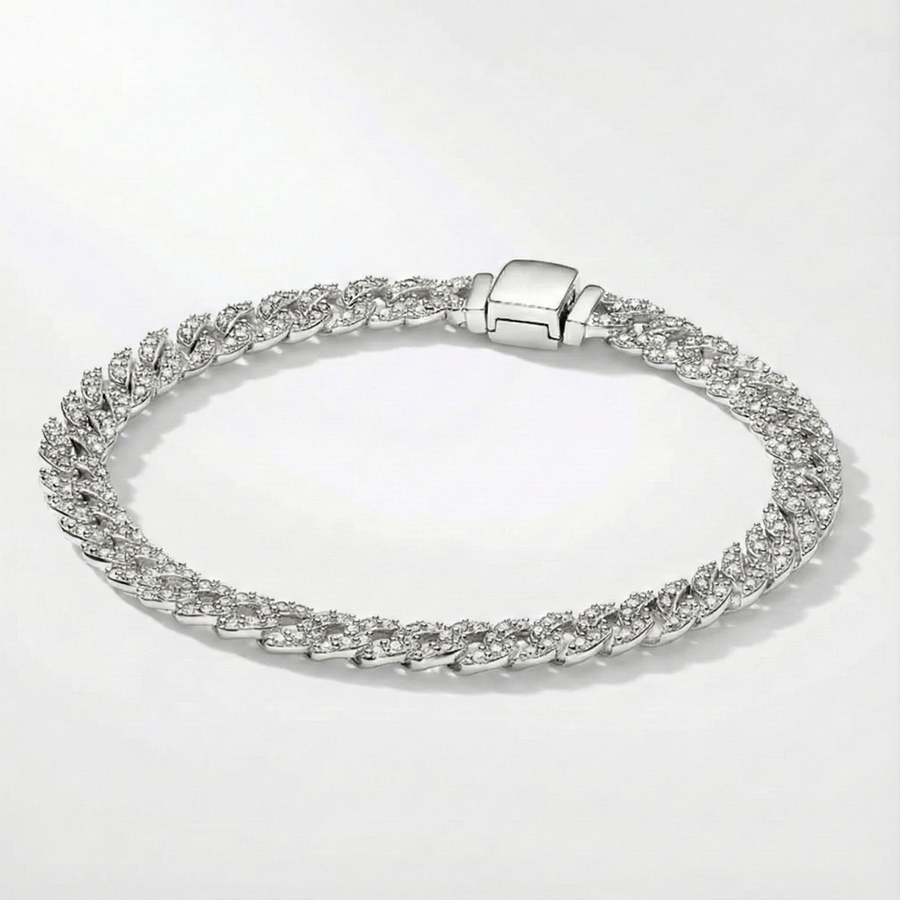 Mathew - Cuban bracelet with moissanite