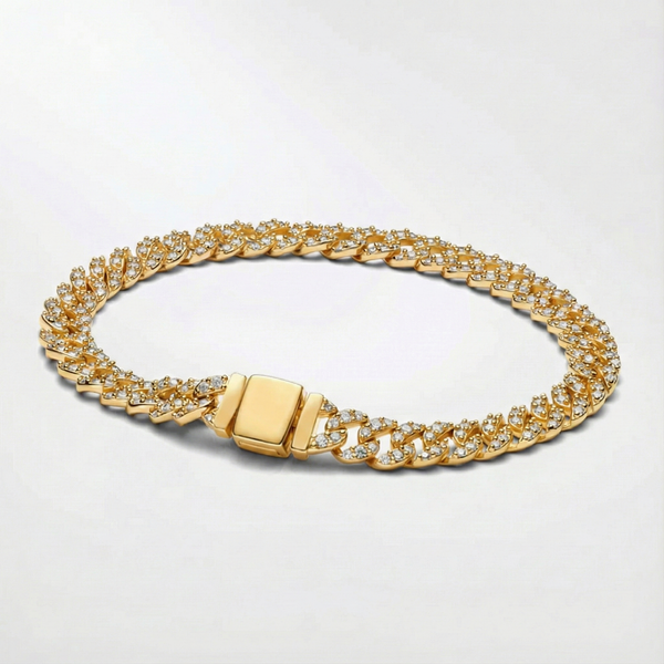 Mathew - Cuban bracelet with moissanite
