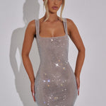 PETRA | SILVER MINI DRESS
