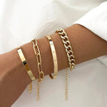 Noemi | elegant gold bracelet set