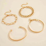 MODERN GOLD BRACELET SET