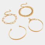 Noemi | elegant gold bracelet set