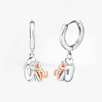 ELOWEN | CAT ICON EARRINGS (ROUND CLOSURE)